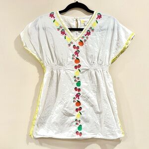 🔥Boden Embroidered White Tunic Top🔥